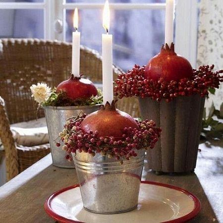 apparecchiare tavola natale melograno XLab