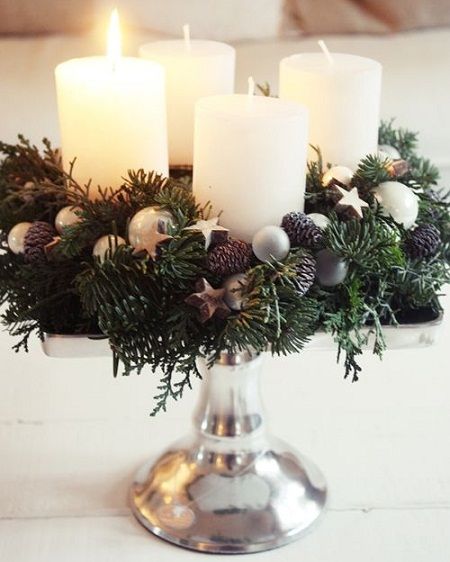 apparecchiare tavola natale candele XLab