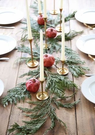 apparecchiare tavola natale melograno XLab