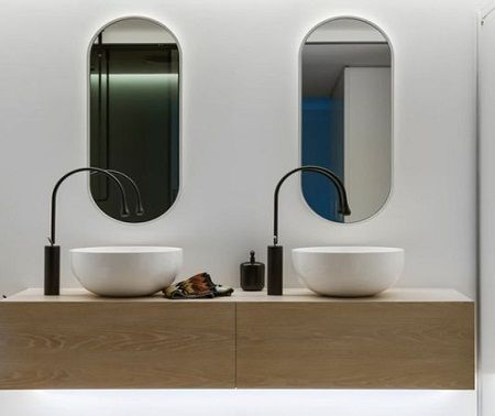 Mobile da bagno il legno con cassetti Tann