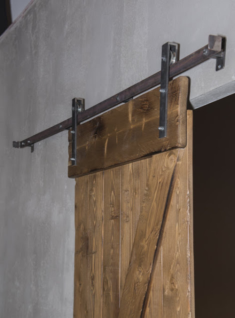 porta scorrevole esterno muro legno stile rustico xlab