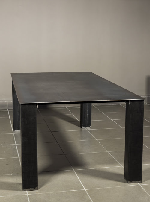 Tavolo in ferro soggiorno stile industriale baron steel
