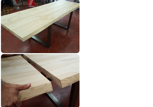 tavolo da cucina allungabile di design in legno