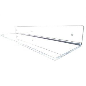 Mensola da muro in plexiglass trasparente – L. 30 cm