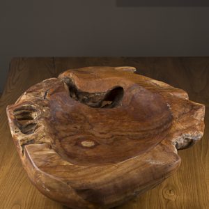 Vassoio centrotavola in legno di teak Adeano