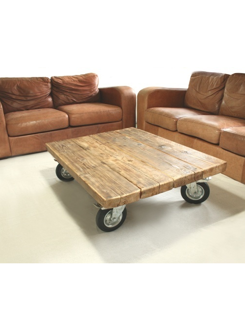 Tavolino da salotto in legno con ruote Bronzino Xlab