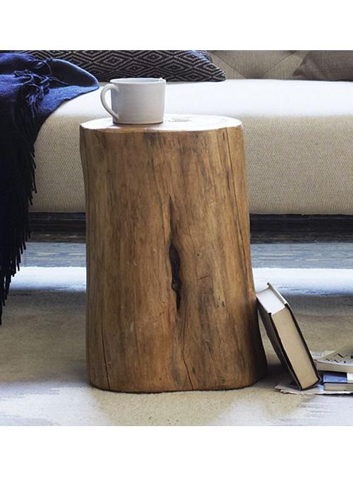 Tavolino rustico con tronco in legno massello PG creations