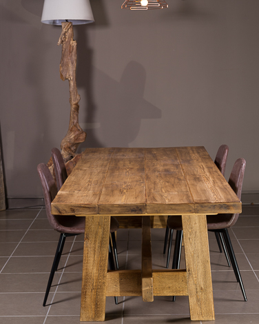 Tavolo in legno massello grezzo