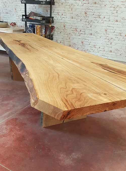 Tavolo in legno taglio tronco naturale Wooden Trunk Xlab