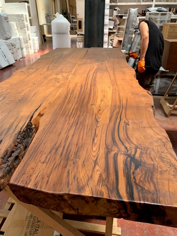asse tronco tavolo legno massello xlab design