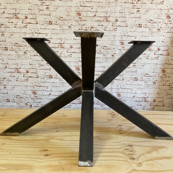 Gamba tavolo ferro design a stella per tavoli in legno