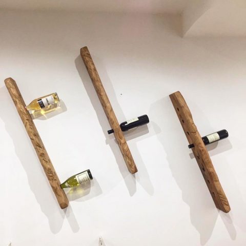 Porta Bottiglie vino da parete in Legno | Cantinetta di Design - XLAB