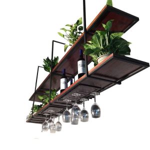 Mensola isola cucina stile industriale sospesa a soffitto – XLAB Design