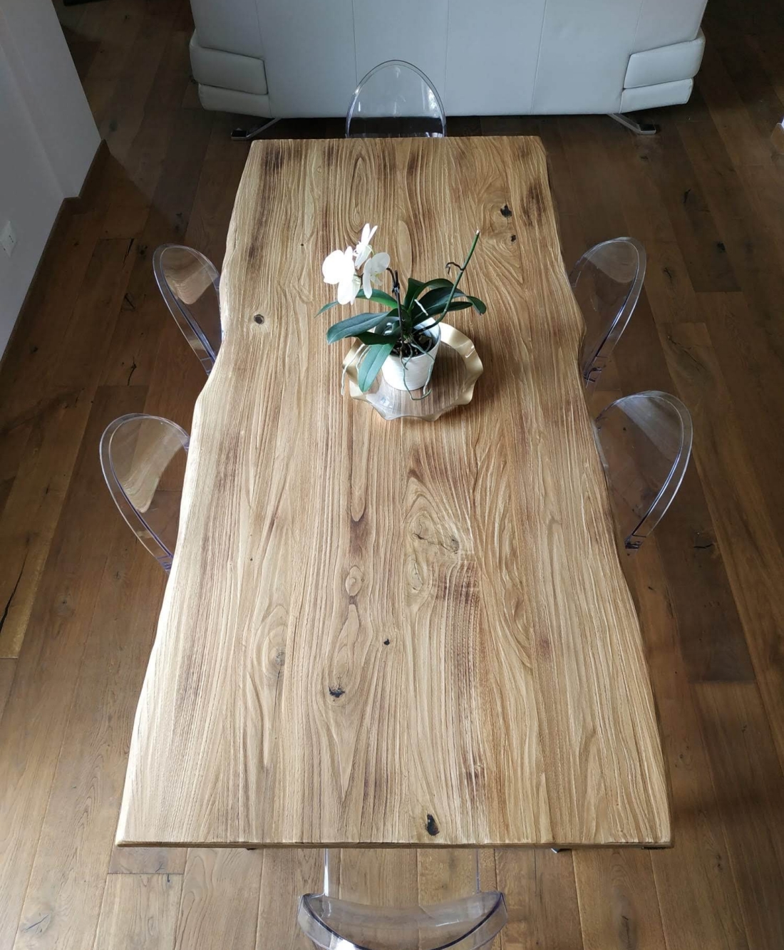 Top tavolo legno massello rovere
