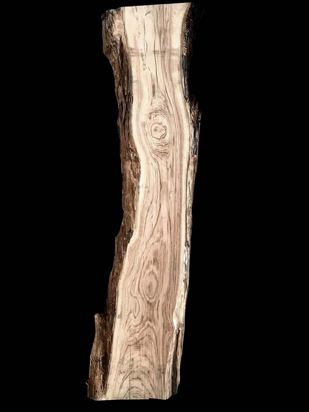 Asse in legno grezzo di castagno segato da tronco H232 L58-45 P8 Valentina  - XLAB Design