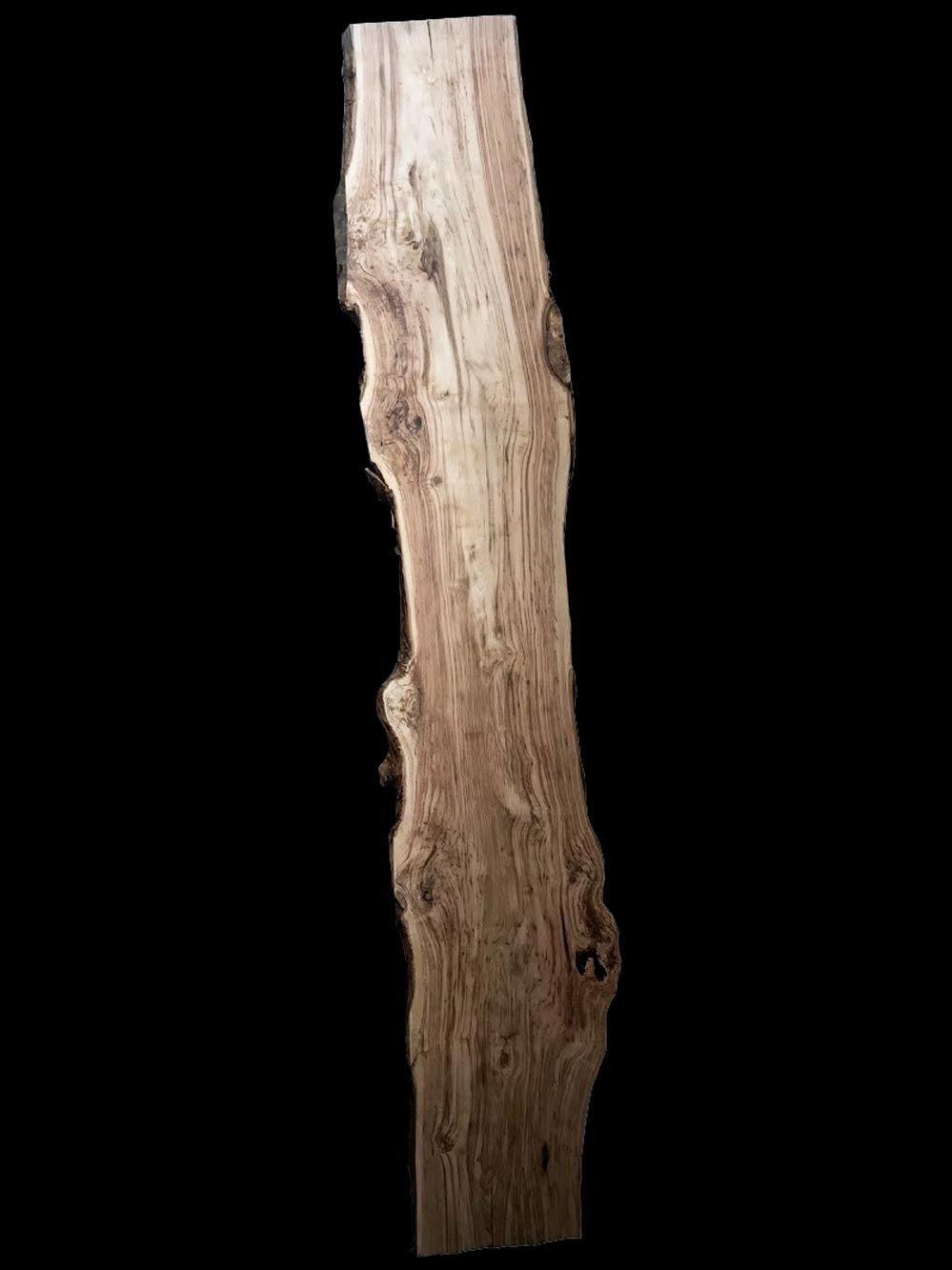 Asse in legno grezzo di castagno segato da tronco H400 L70-60 P8
