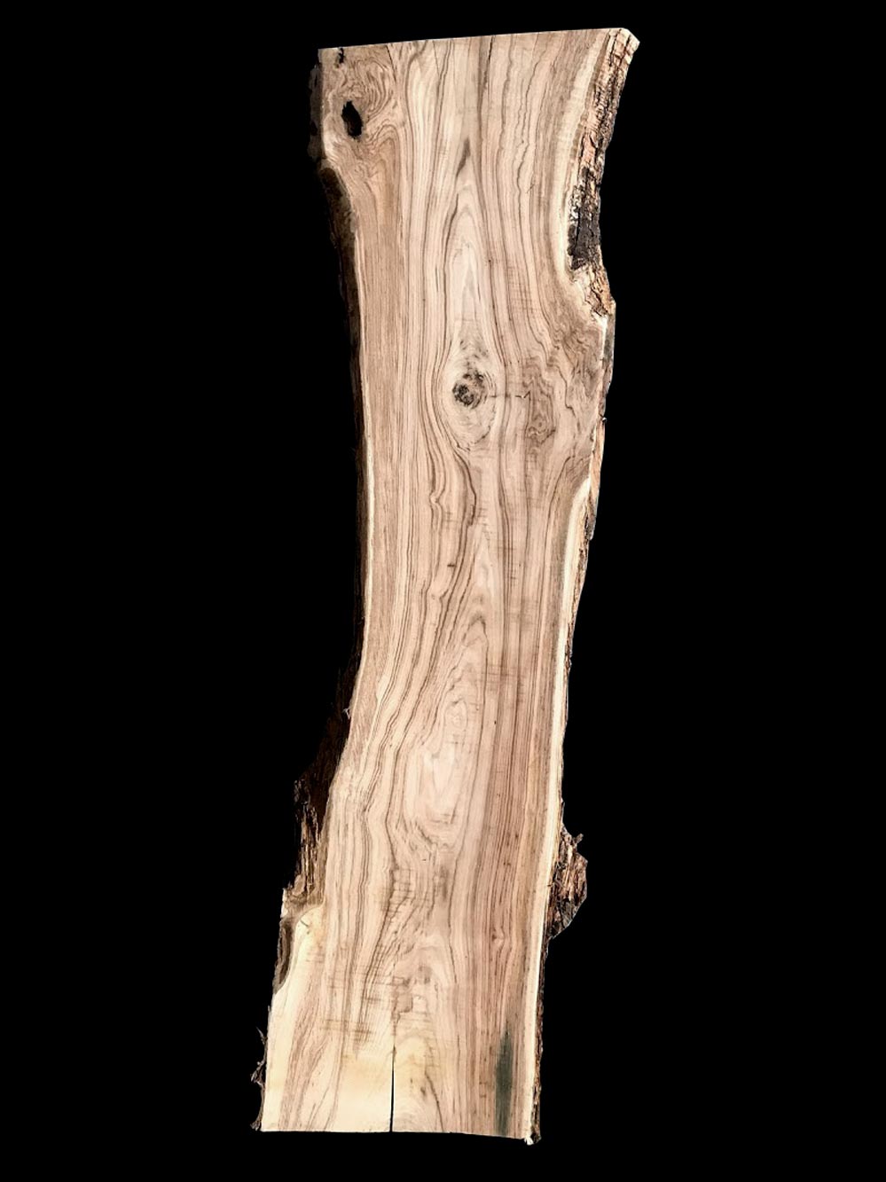 Asse in legno grezzo di castagno segato da tronco H234 L70-50 P8