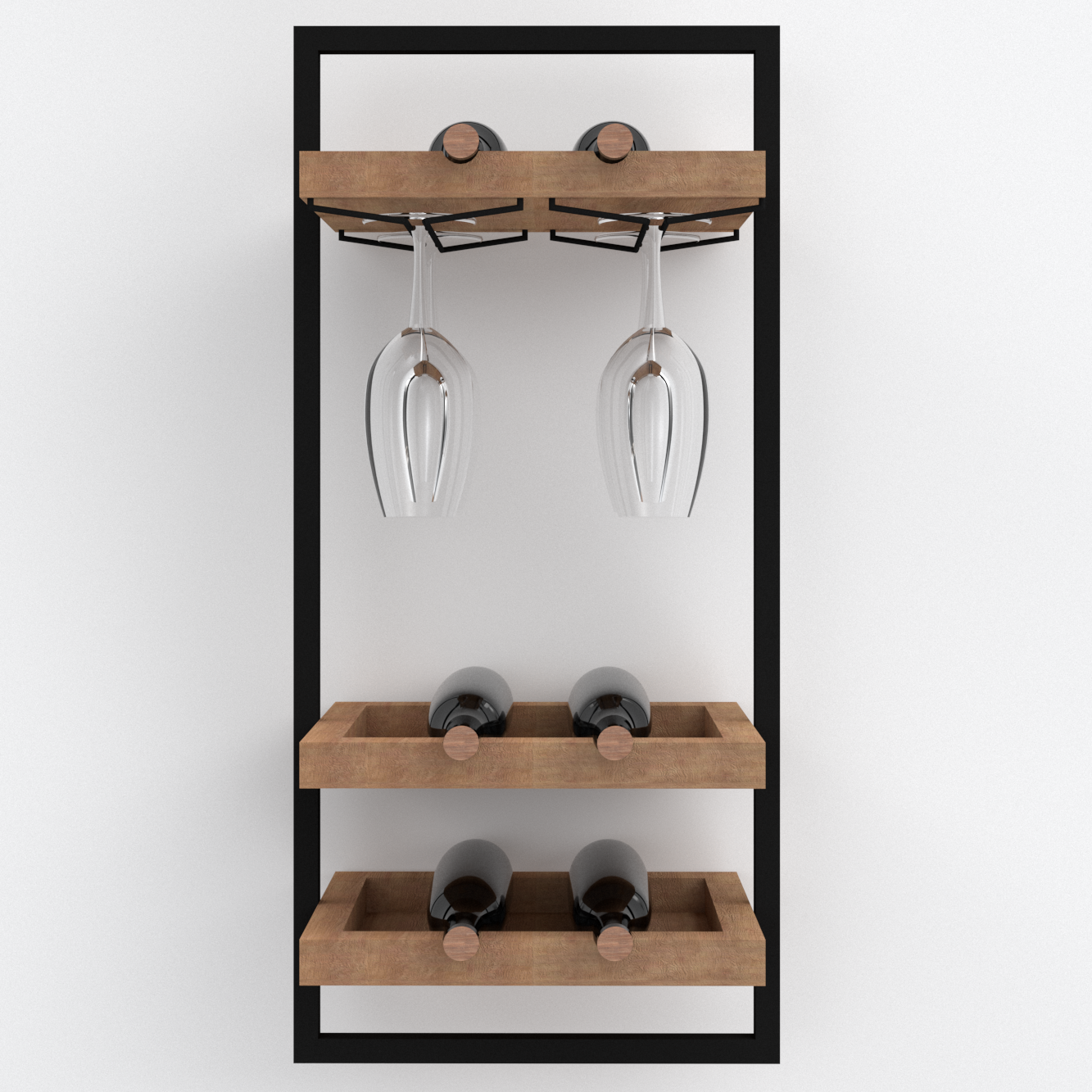 Mobile 130 portabottiglie cantinetta in legno per vino - Xlab Design - XLAB  Design