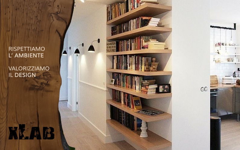 5 consigli per arredare il tua salotto con una libreria in legno