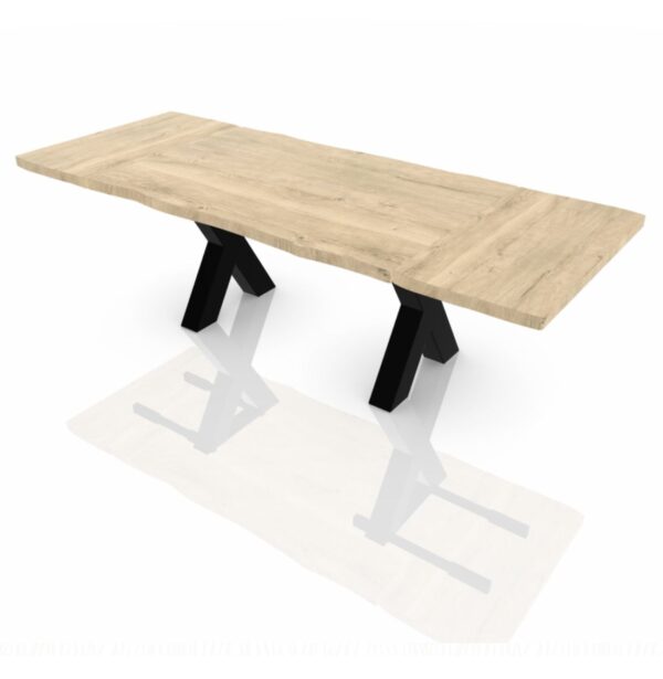 legno massello tavolo castagno naturale allungabile