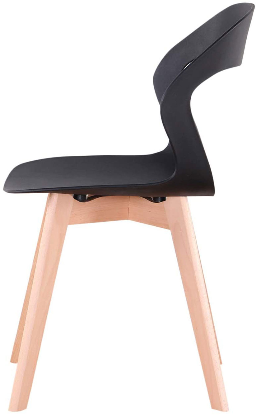 Set 6 sedie da cucina di design minimal colore nero - XLAB Design