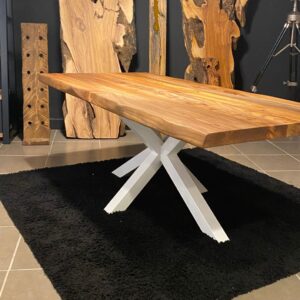 Tavolo da pranzo design moderno in legno di Olmo 200 x 95