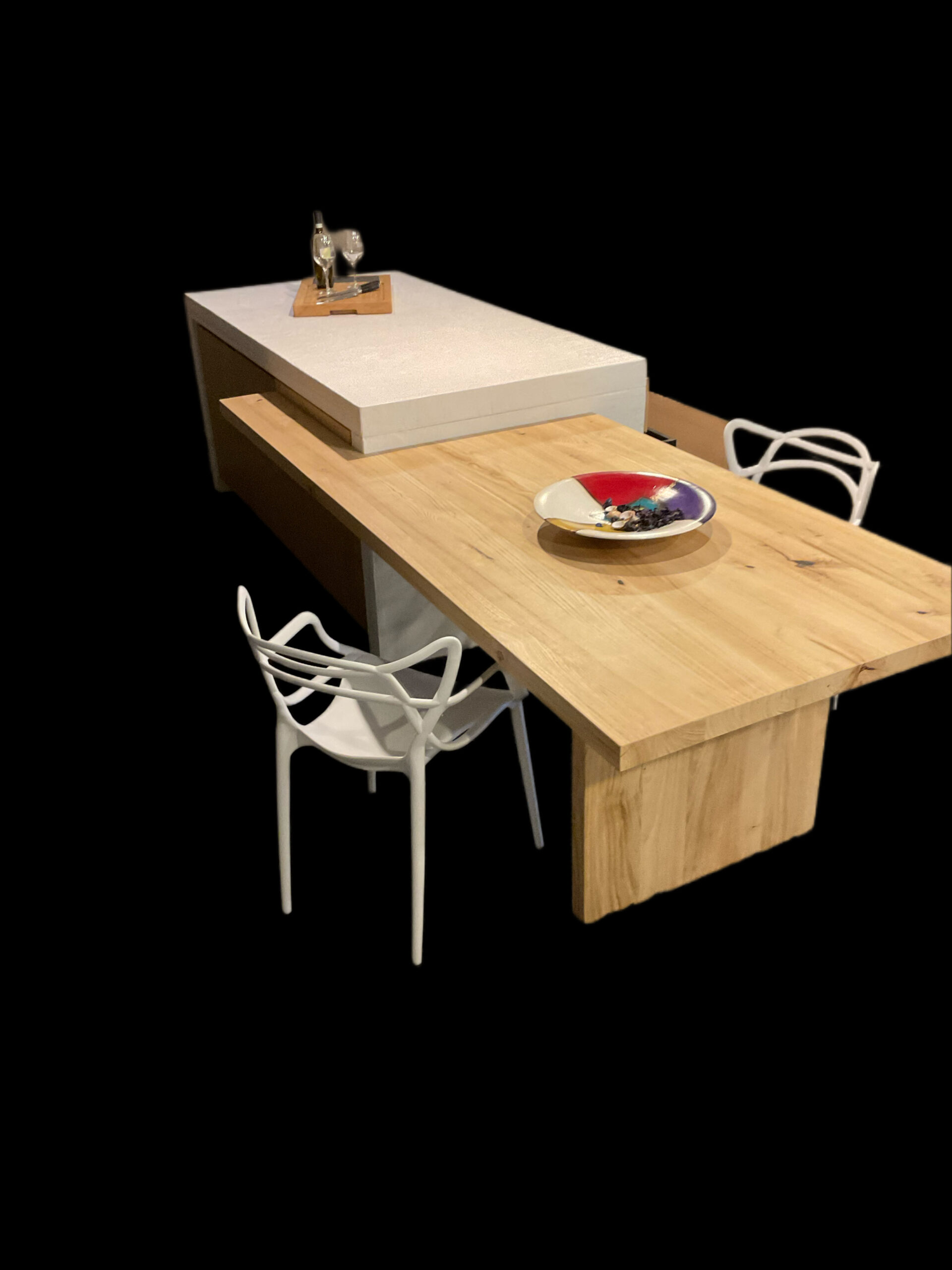 ARREDAMENTO E DINTORNI: isola cucina con tavolo integrato  Kitchen decor  modern, Modern kitchen design, House interior