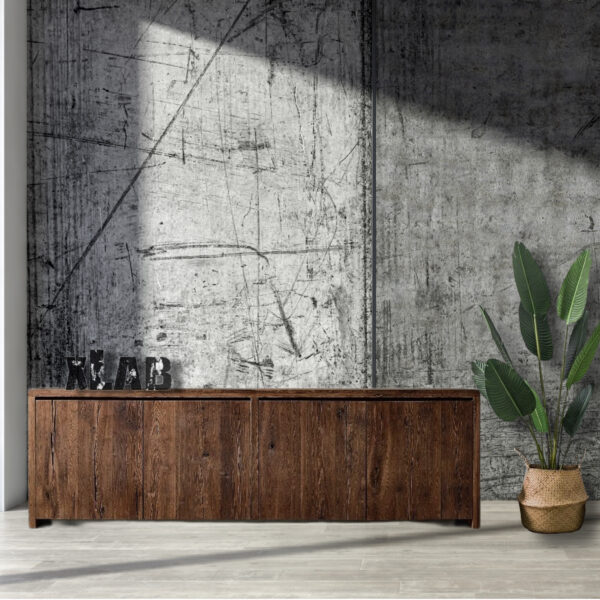 Credenza soggiorno di design realizzata in legno massello antico