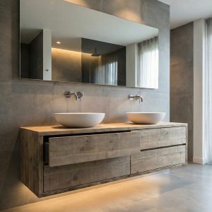 Arredo bagno sospeso con cassetti Almira