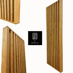 Divisorio Interparete listelli di legno verticali regolabili in altezza L 80 H 280