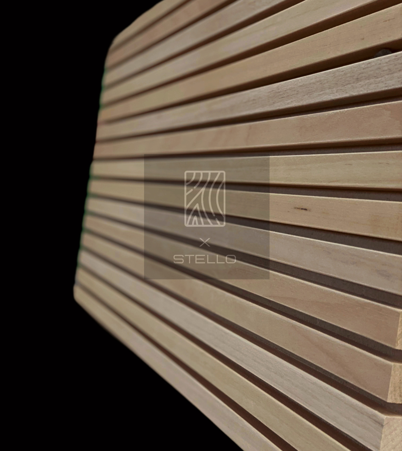 Rivestimento da parete listelli in legno verticali - teak boiserie in legno  100x260 cm - XLAB Design