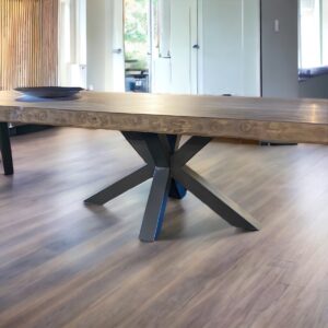 Tavolo da pranzo di DESIGN pezzo unico legno massello di pioppo bordo rustico 300 x 100 cm