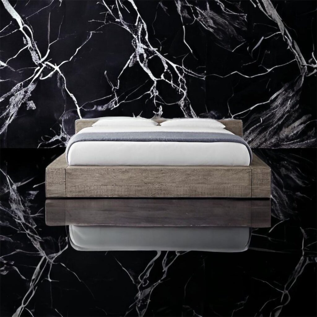 letto matrimoniale in legno masselllo