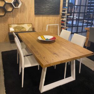 Tavolo da cucina in legno massello 180 x 100 cm