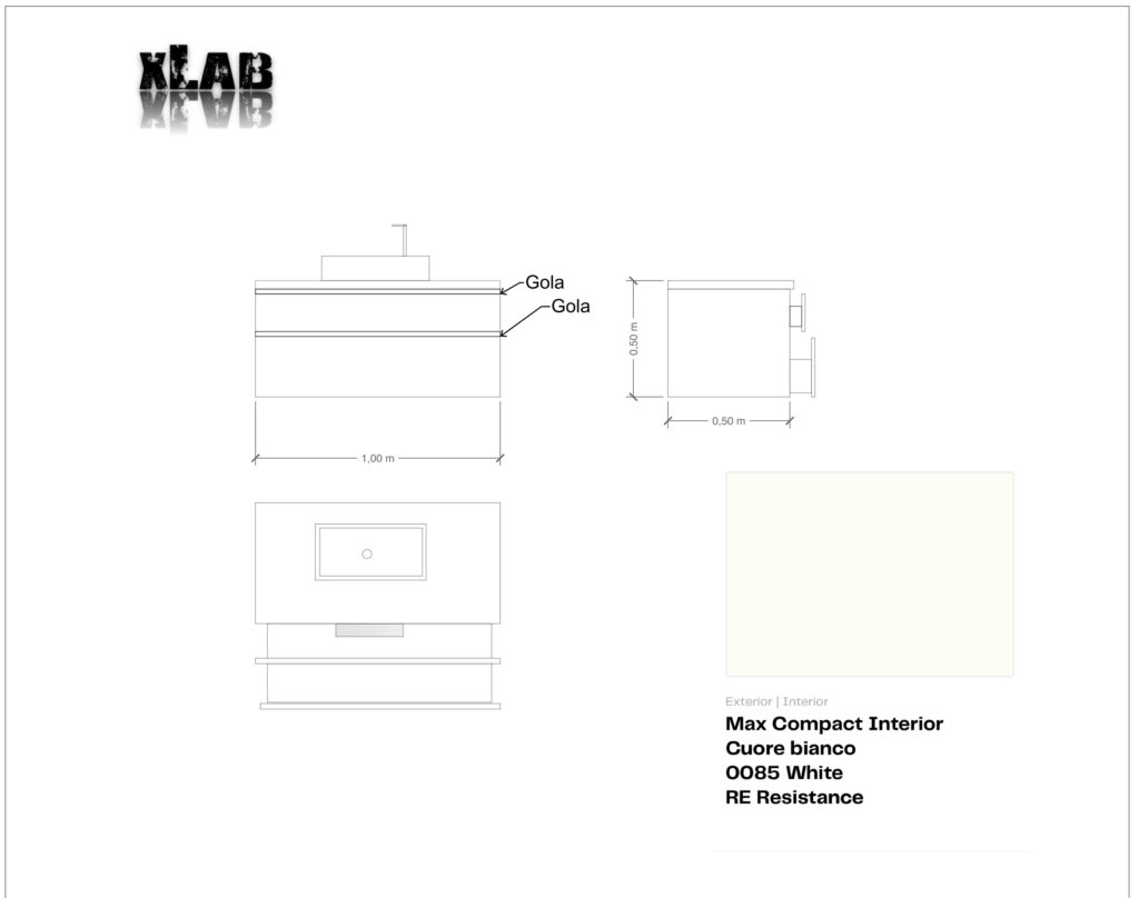 Mobile bagno bianco cassetti