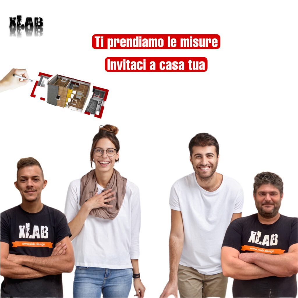 servizio di consulenza a domicilio di designer e falegnami rilevano le misure di casa tua