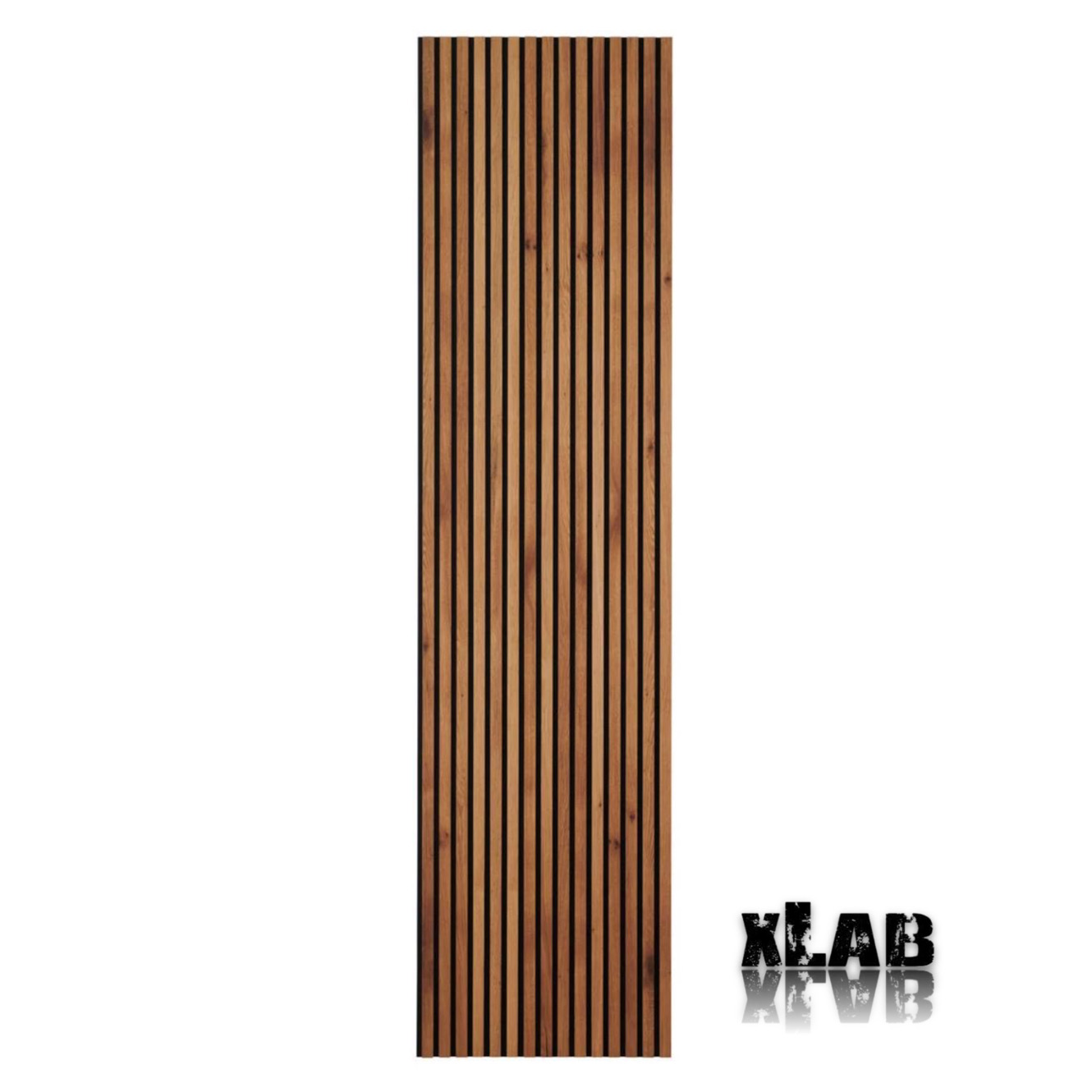Pannello boiserie listelli di legno verticali L 60 H260 colore rovere - XLAB  Design