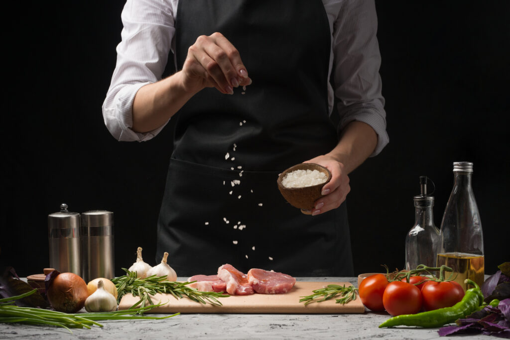 Top cucina professionale effetto cemento