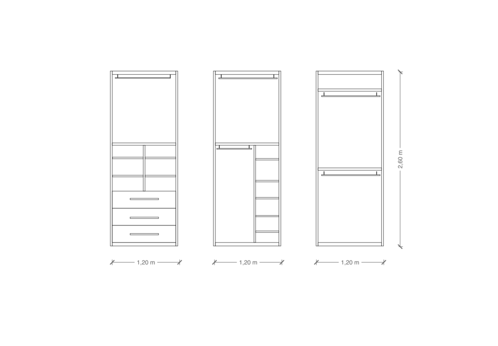 Misure armadio rovere