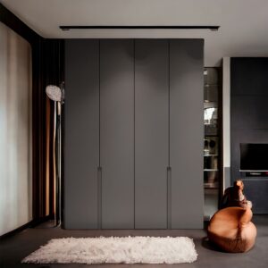 Tommy armadio guardaroba grigio 7010 4 ante cassetti e ripiani L 240 H 260 P60 anche su misura