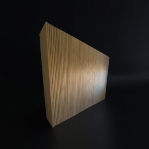 Modulo armadio anta battete listelli di legno verticali rovere L 90 H 260 P60 cm Infinity Wall Wardrobe