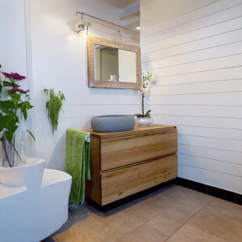 Xlab mobile da bagno di design in legno fatto a mano Penelope