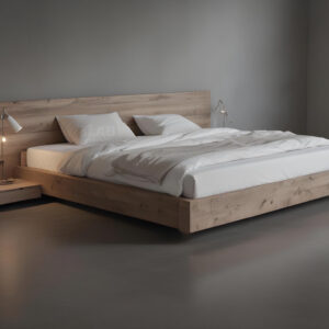Letto artigianale legno massello