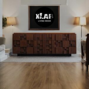 Credenza in Noce Massello Fatta a Mano | Design Unico e Sostenibile di XLab Design