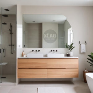 Mobile da bagno in legno DESIGN moderno cassetti sospesi L 160 P 50 H 60 – Loren