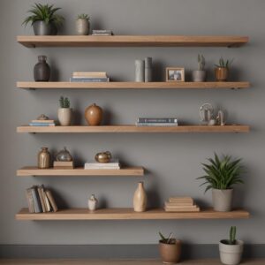 Mensole e Mensoline in legno da parete – porta libri minimal design 140/70 x 25