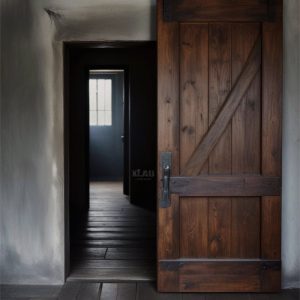 Porta scorrevole binario in ferro stile industriale 95