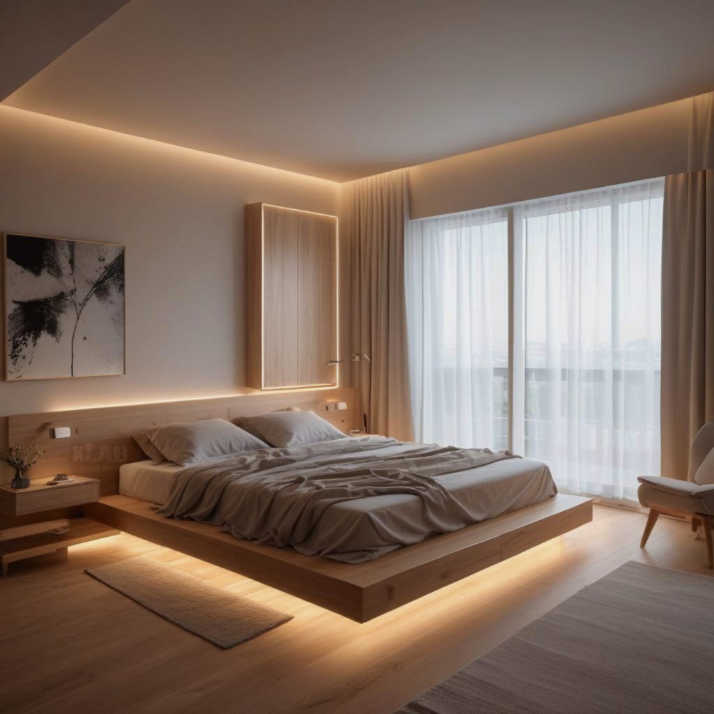 Letto matrimoniale rovere massiccio King size