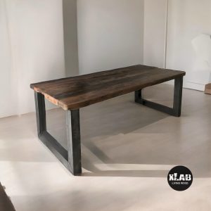 Il nostro Tavolo da pranzo Economico in Legno massello | Stile industriale  180 × 90 altezza 75