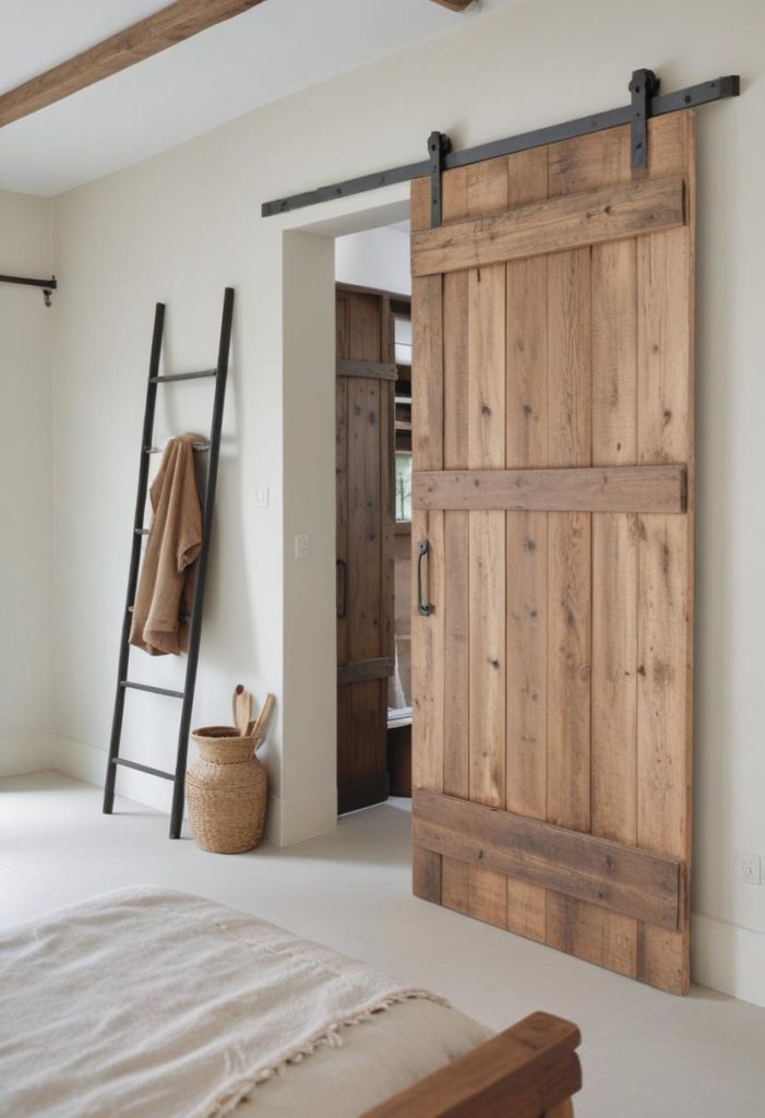 Porta scorrevole in legno binario in ferro